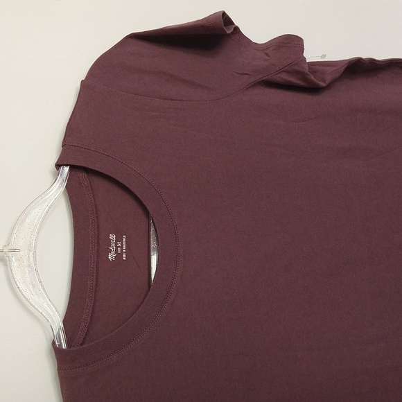 NWOT Madewell Crew Neck T-Shirt Spiced Plum - Picture 6 of 8
